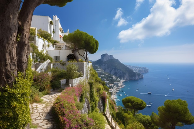 A view of the amalfi coast from the amalfi coast