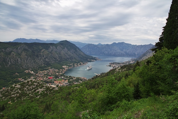 The view on ancient city Kotor on the Adriatic coast, Montenegro