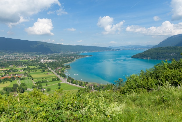 Photo view of the annecy lake