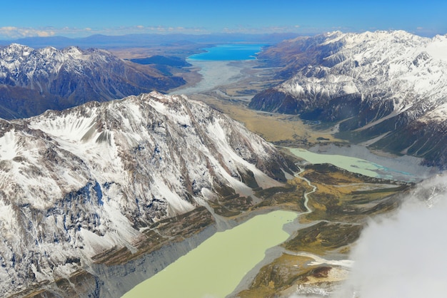 View of Aoraki/Mount Cook National Park, South Island, New Zealand