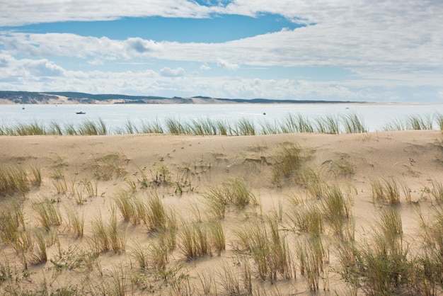 Arcachon Bay 및 Pyla, 아키텐, 프랑스의 Duna보기