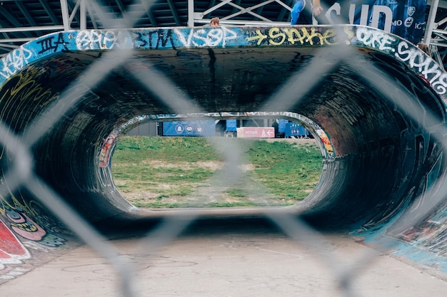 Foto vista della struttura ad arco