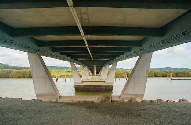 Photo the view around te matau a pohe bridge in whangarei city new zealand