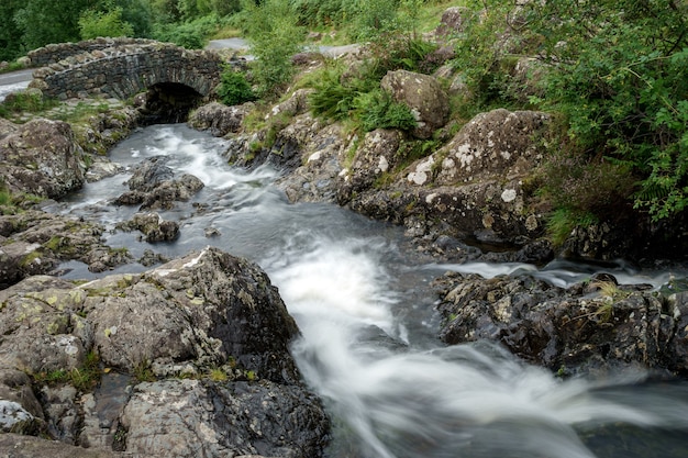 View of Ashness Bridge in the Lake District