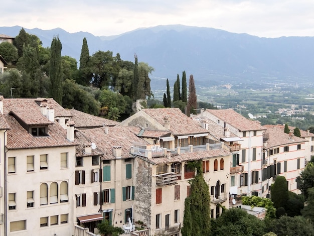 View on Asolo in the province of Treviso Veneto Italy