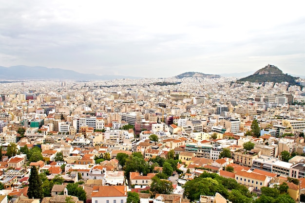 A view of Athens from Acropolis hill