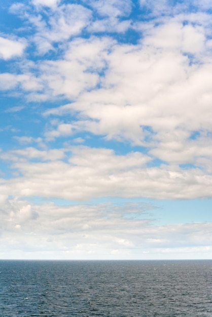 View on Baltic sea in cloudy day