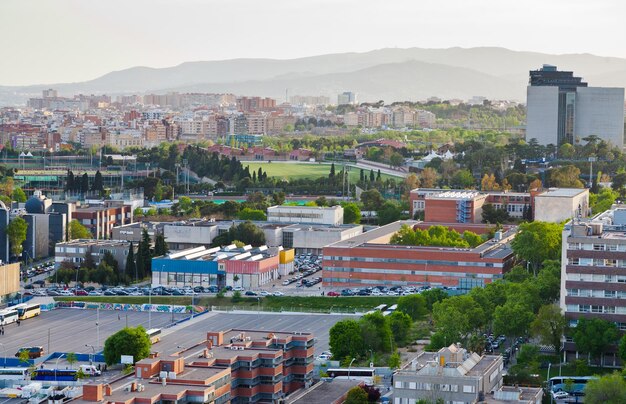 View On Barcelona And Fields Of Football Stadium In Barceloba