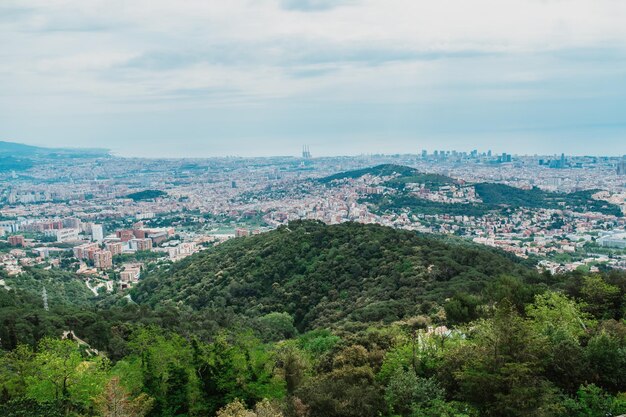 View to Barcelona