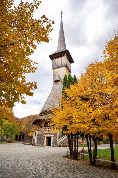 View of the Barsana Monastery, Romania