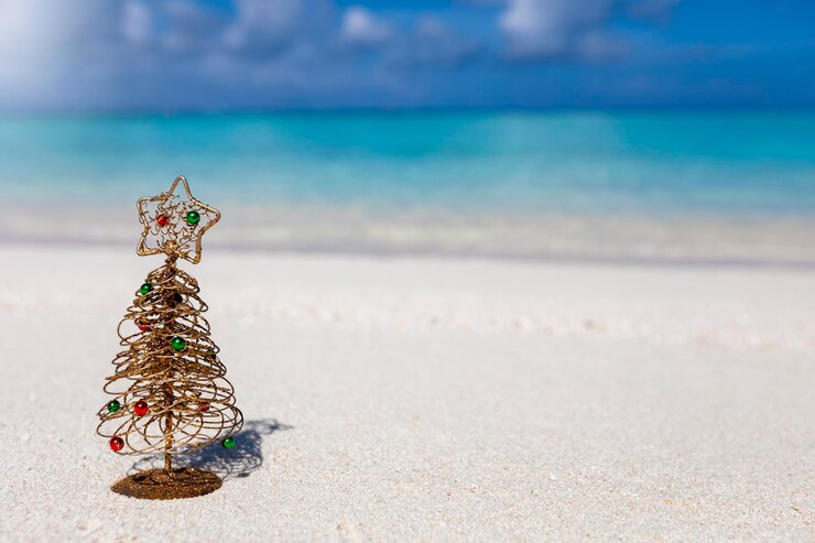Photo view of a beach
