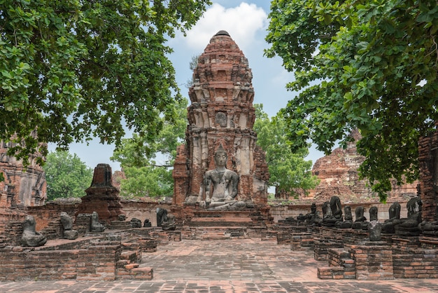 View of a beautiful antique temple