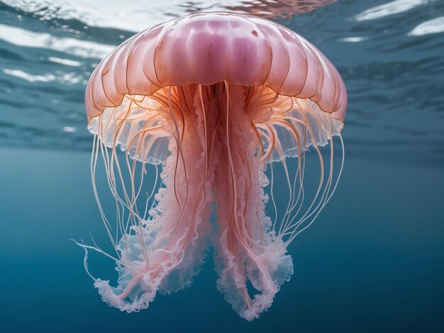 View of beautiful jellyfish swimming in water