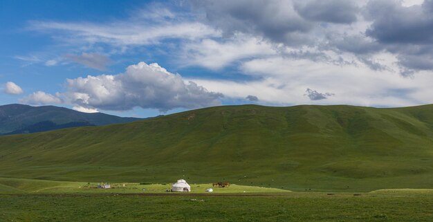 Photo view of a beautiful mountain landscape