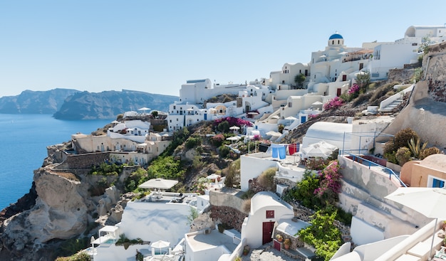 View of the beautiful Oia in Santorini island