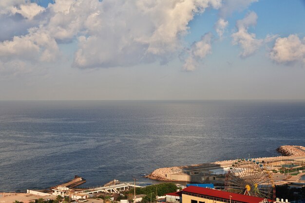 Foto la vista sulla città di beirut in libano