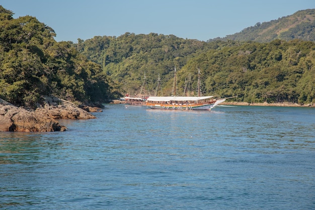 view of the big island of Angra dos Reis in Rio de Janeiro brazil