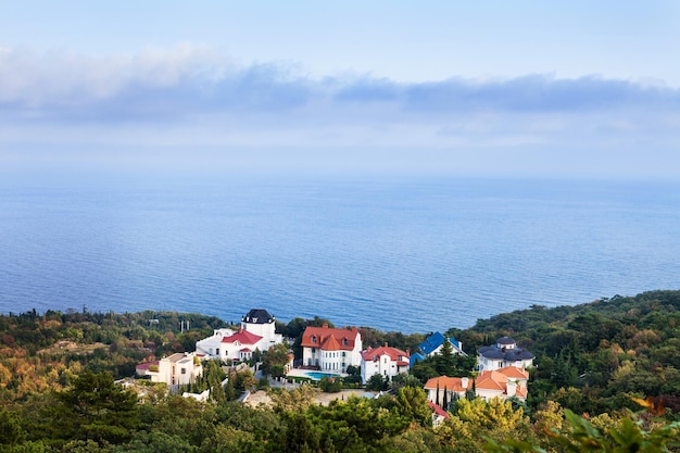 View of Black Sea shore in Oreanda district