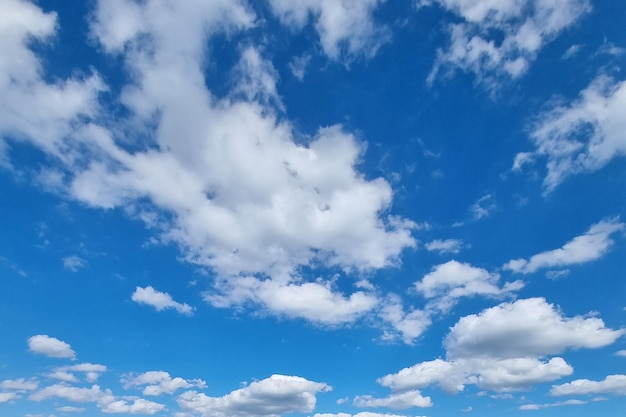 View of the blue sky and white clouds in the sky