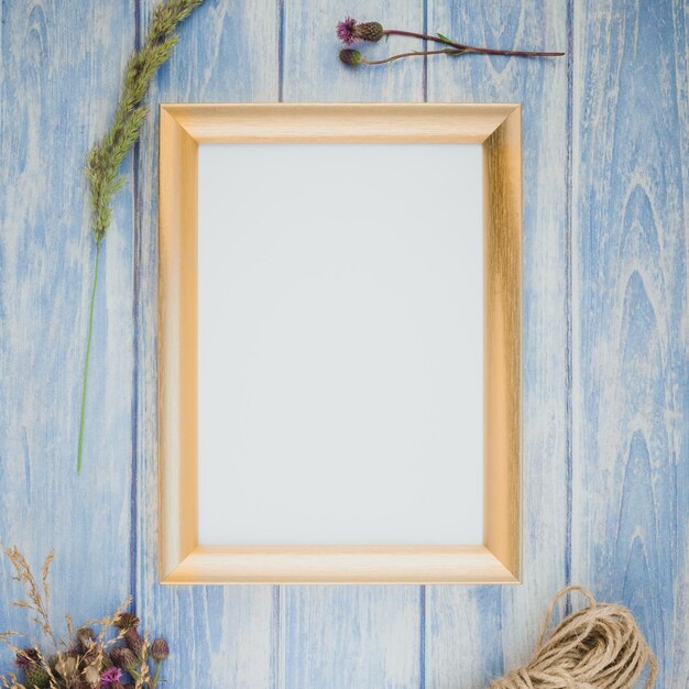 Photo view of blue wooden wall at home