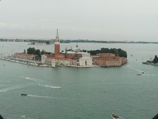 View of boats in sea