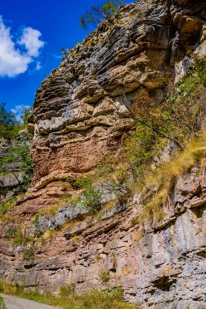 セルビア東部のボルジェティン川峡谷での眺め