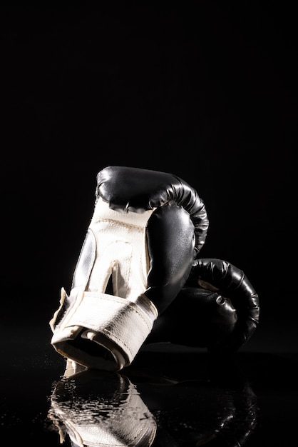 View of boxing glove