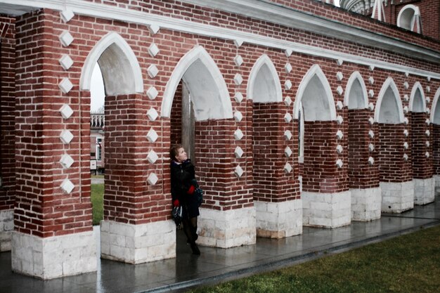 View of brick wall