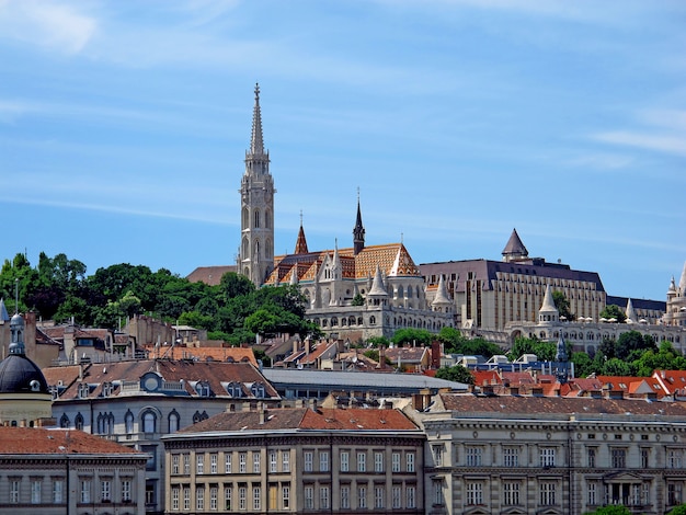 The view on Budapest city