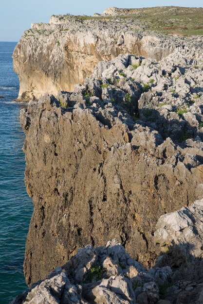 View of Bufones de Pria, Austurias, Spain