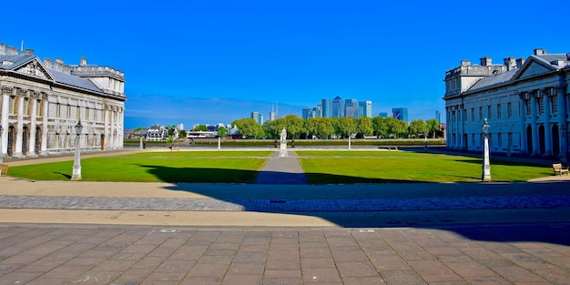 View of building against blue sky