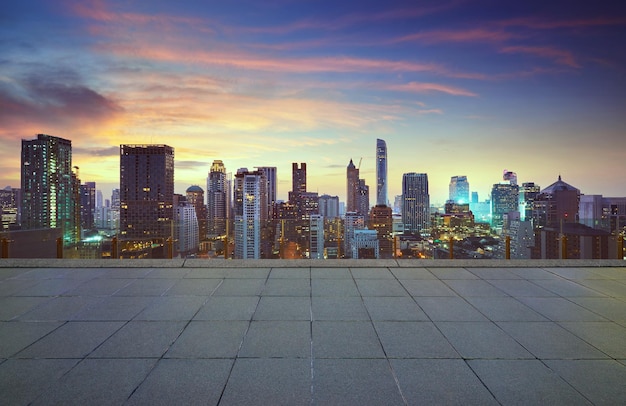 View of buildings against cloudy sky during sunset