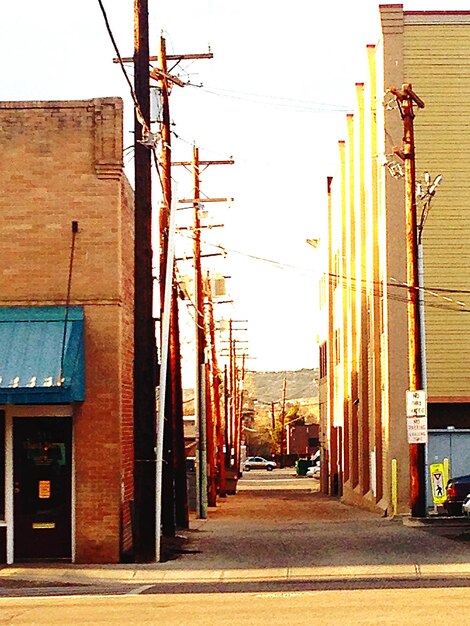 View of buildings along street