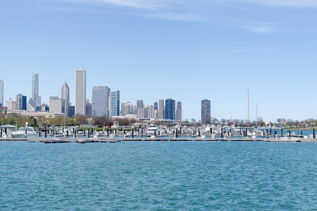 View of buildings in city at waterfront