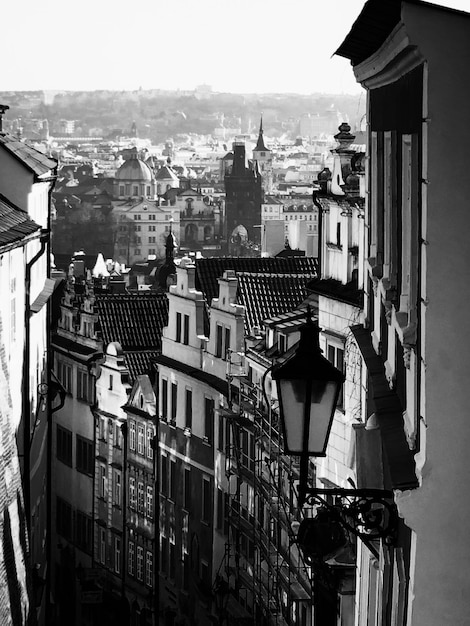 Foto vista degli edifici della città