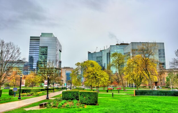 Photo view of buildings in downtown toronto ontario canada