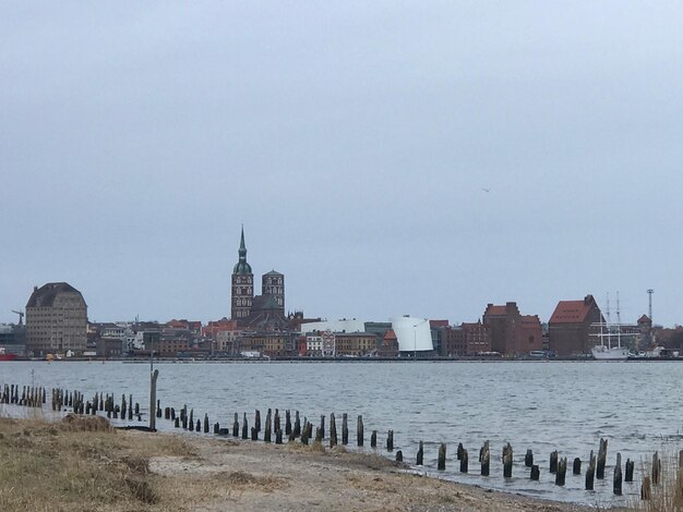 View of buildings at waterfront