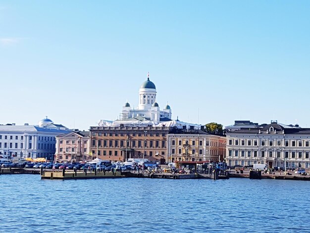 View of buildings at waterfront