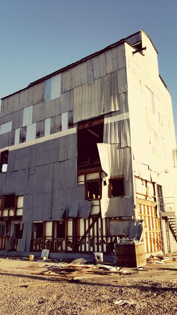 View of built structure against clear sky