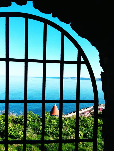 View of calm sea against sky