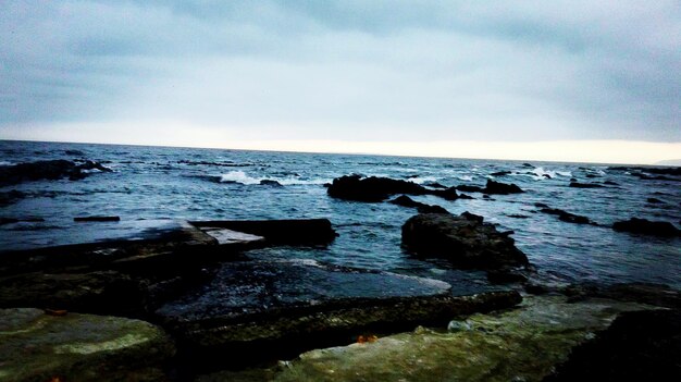 View of calm sea against sky