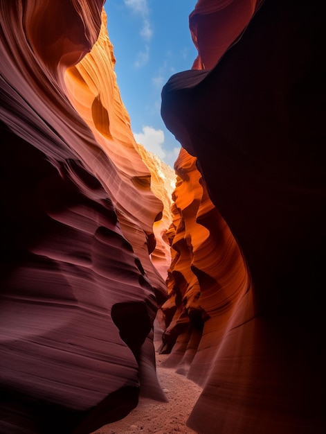 A view of the canyon from the bottom.