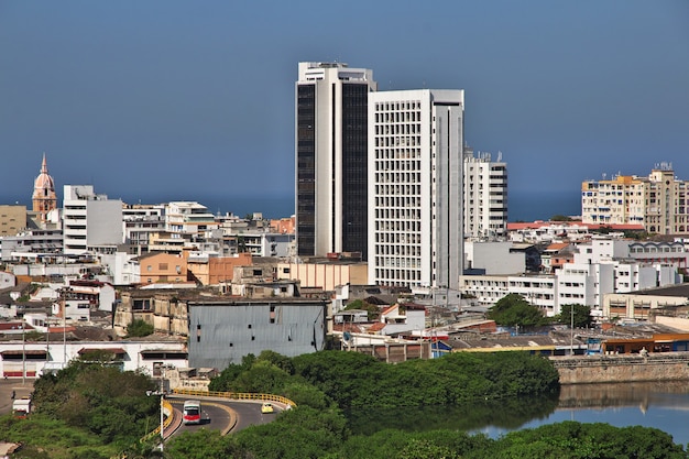 The view on Cartagena in Colombia, South America