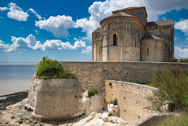 View of castle against cloudy sky