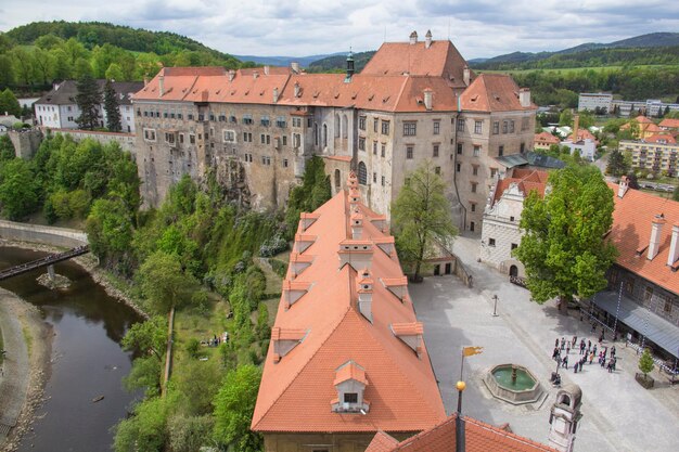 A view of the castle from the top