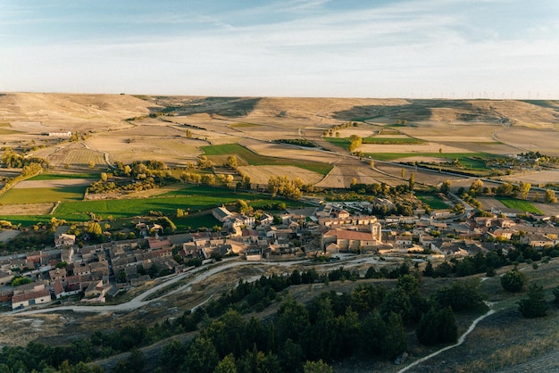 View of Castrojeriz, Burgos, Spain - nov, 2021. High quality photo