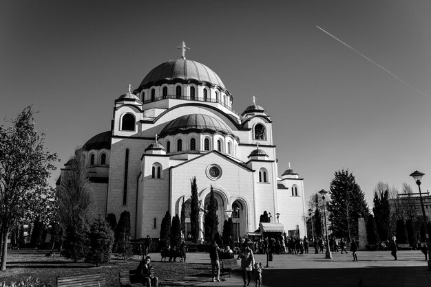 View of cathedral against clear sky