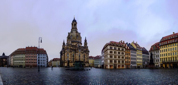 View of cathedral in city against sky