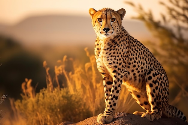 View of Cheetah in nature