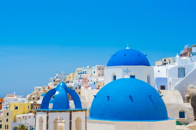 View of church against blue sky